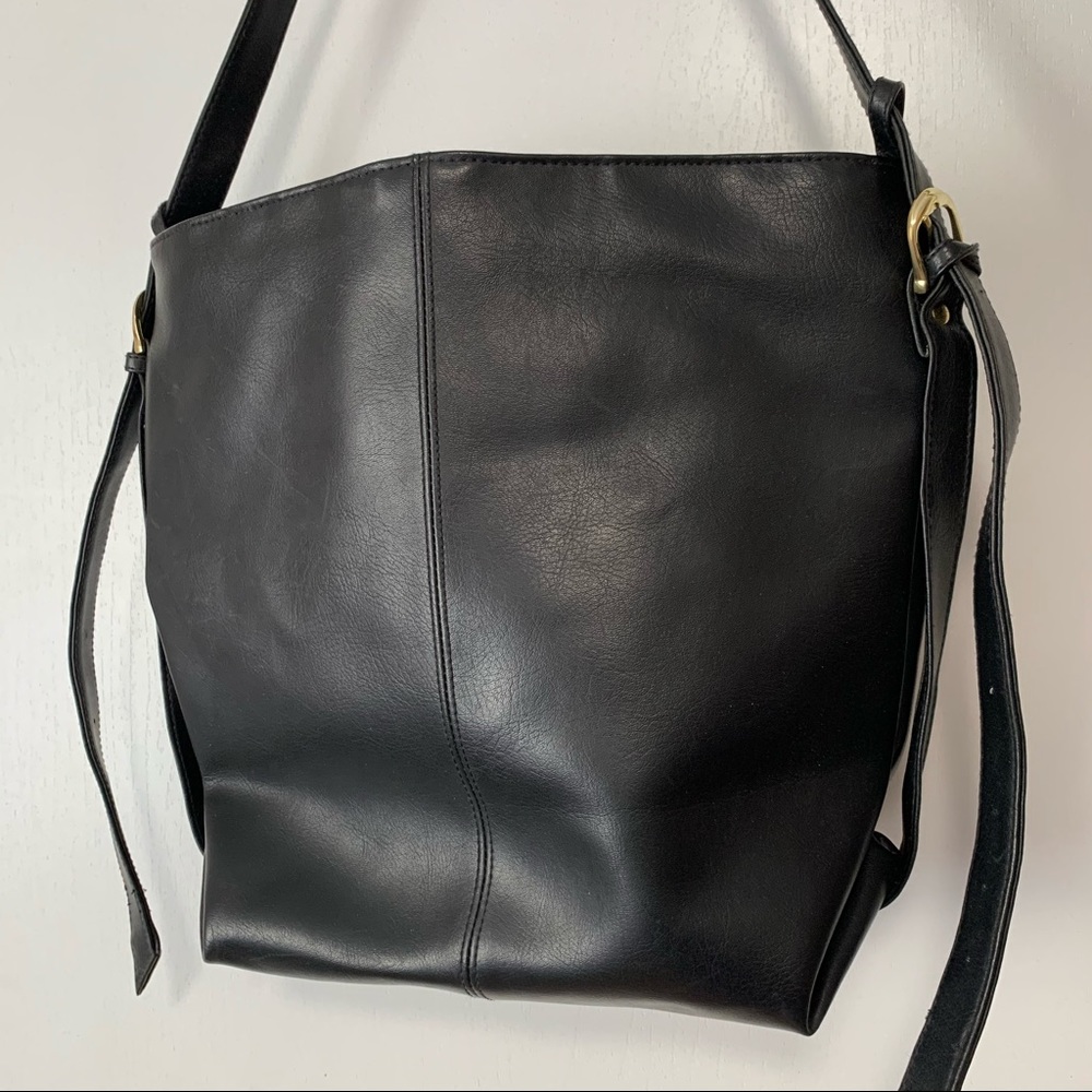 EUC Vintage Black Hobo Shoulder Bag - Picture 2 of 12